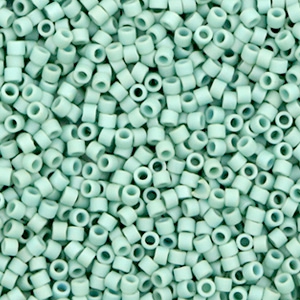 Miyuki kralen delica's 11/0 Opaque matte luster sea foam green DB-374