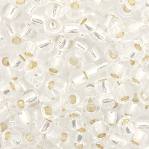 Miyuki rocailles 6/0 Silverlined crystal 6-1