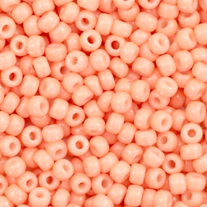 Miyuki rocailles 8/0 Duracoat opaque tea rose 8-4461