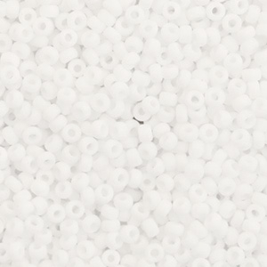 Miyuki rocailles 11/0 Matte white 11-402f