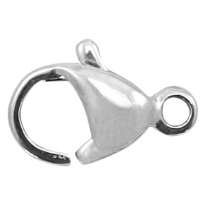 Roestvrij stalen (RVS) Stainless steel onderdelen karabijnslot 10mm Antiek zilver