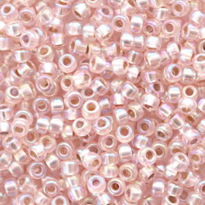 Miyuki rocailles 8/0 Silverlined AB light blush beige 8-1023