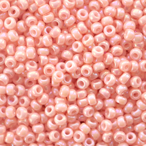 Miyuki rocailles 11/0 Opaque luster tea rose 11-596