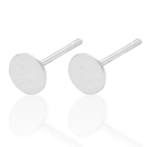 925 Zilver onderdelen oorstekers 5mm Zilver
