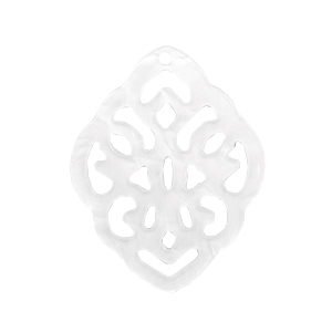 Resin hangers ruit barok Bright white