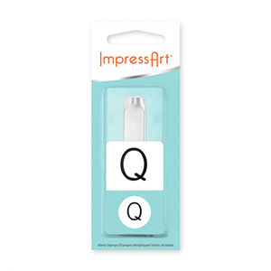 ImpressArt slagletter Monogram hoofdletter Q 10mm Zilver