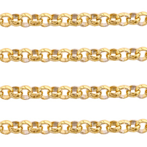 Roestvrij stalen (RVS) stainless steel onderdelen jasseron 3mm Goud