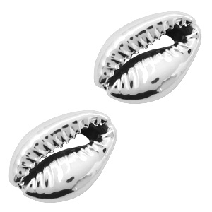 Schelp kralen specials Kauri Antique silver