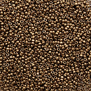 Miyuki rocailles 15/0 Metallic dark bronze 15-457