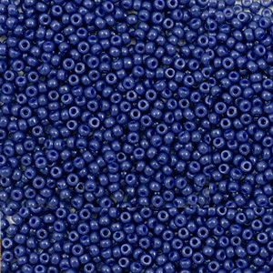 Miyuki rocailles 15/0 Duracoat opaque dyed navy blue 15-4493
