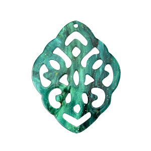 Resin hangers ruit barok Ocean green