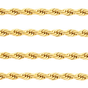 Roestvrij stalen (RVS) Stainless steel onderdelen twist jasseron Goud