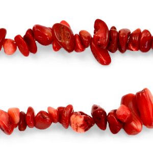 Chips stone kralen Siam red