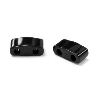 Miyuki kralen half tila 5x2.3mm Opaque black HTL-401