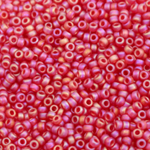 Miyuki rocailles 11/0 Transparent matte ab ruby 11-141fr