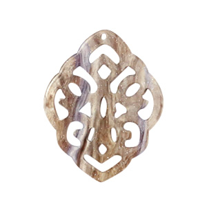 Resin hangers ruit barok Sugar almond taupe