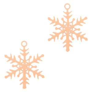 Hangers bohemian sneeuwvlokje Rosegold