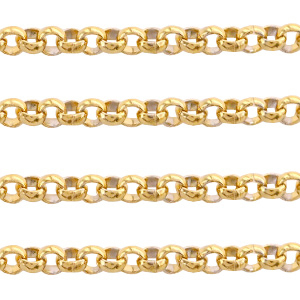 Roestvrij stalen (RVS) stainless steel onderdelen jasseron 2mm Goud