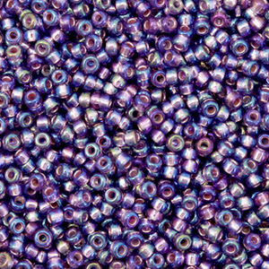 Miyuki rocailles 11/0 Silverlined AB amethyst 11-1024