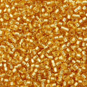 Miyuki rocailles 11/0 Silverlined dark gold 11-4