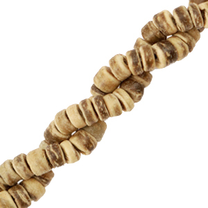 Kokos kralen disc 6mm Natural brown (natuurlijke kleur van de kraal)