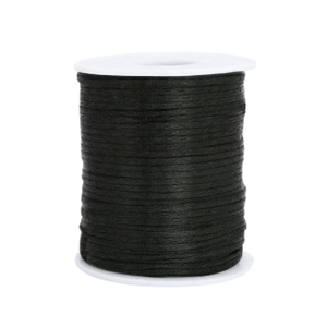 Satijn draad 1.5mm Black