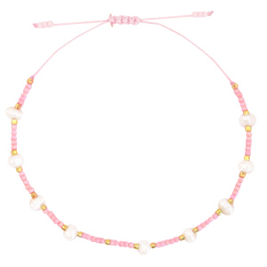 Trendy armbanden pearl Miyuki Pink