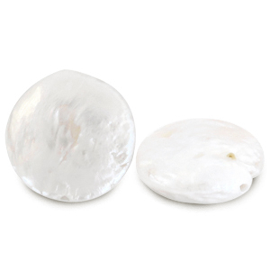BQ Zoetwaterparels munt Pearl white