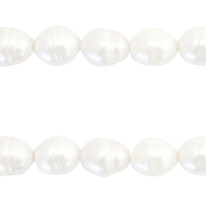 BQ Zoetwaterparels rice 12x10mm Natural white