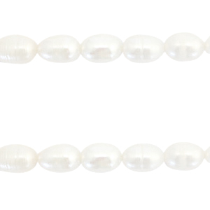 BQ Zoetwaterparels rice 7x6mm Natural white