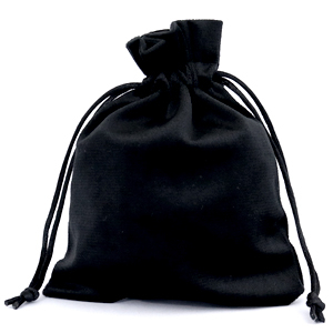Sieraad zakje velvet Black