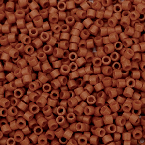 Miyuki kralen delica's 11/0 Opaque sf dyed sienna brown DB-794