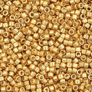 Miyuki kralen delica's 11/0 Galvanized yellow gold DB-410