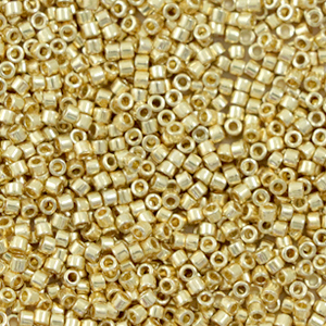 Miyuki kralen delica's 11/0 Duracoat galvanized pale gold DB-2501