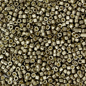 Miyuki kralen delica's 11/0 Duracoat galvanized pewter silver DB-1852