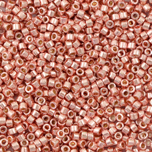 Miyuki kralen delica's 11/0 Duracoat galvanized rose gold DB-2503