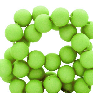 6 mm acryl kralen matt Spring green