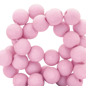 4 mm acryl kralen matt Lilac rose