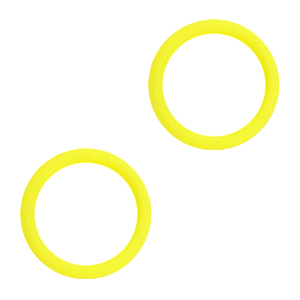 Elastiek eindje Yellow