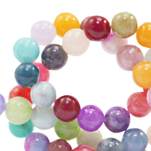 8 mm natuursteen kralen Jade Multicolour
