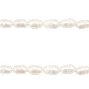BQ Zoetwaterparels rice 7x5mm Natural white