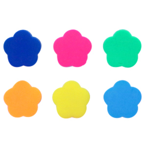 Polymeer kralen bloem Neon multicolour