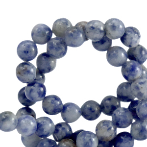 Natuursteen kralen sodaliet en microklien 8mm Blue
