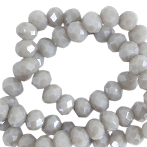 Top Facet kralen 6x4 mm disc Purple haze-pearl shine coating