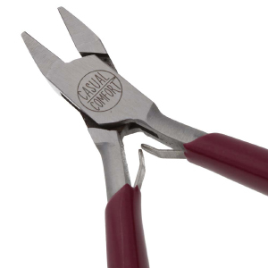 Beadsmith vlak kniptang Rood-zilver