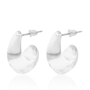 Trendy oorbellen creolen Transparent