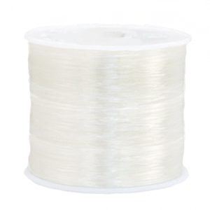 Elastiek rijgdraad 1mm Transparant