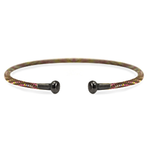 C.U.S&reg; sieraden bangle armband Brown-silver anthracite