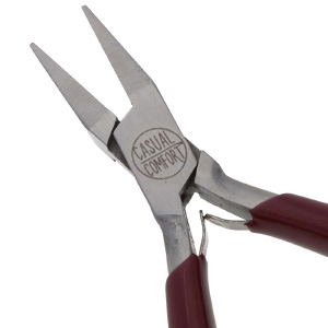 Beadsmith platbek tang Rood-zilver