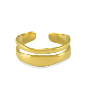 Roestvrij stalen (RVS) Stainless steel ringen Goud